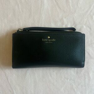Kate Spade Black Wristlet Clutch